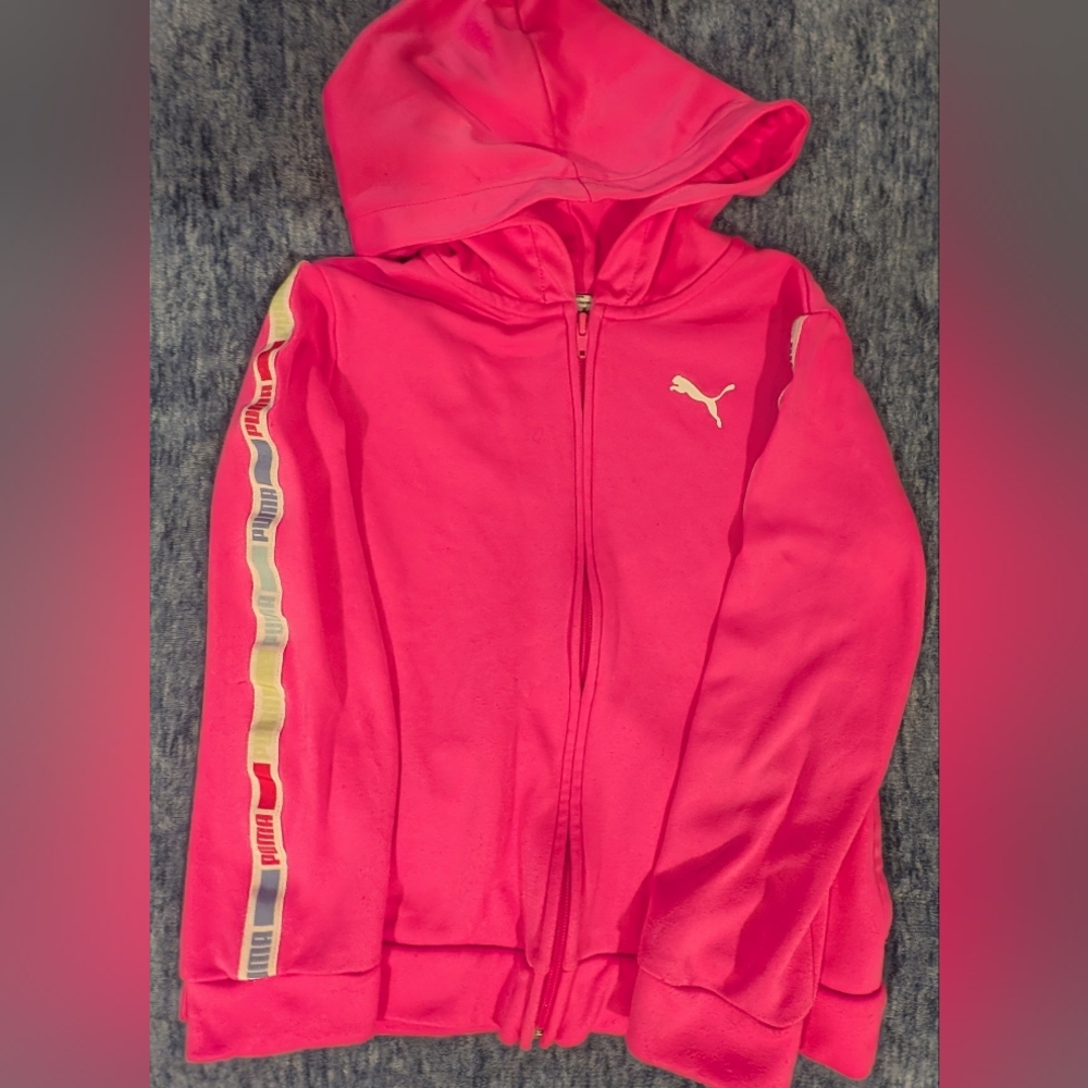 Puma Kids Small Pink Hoodie